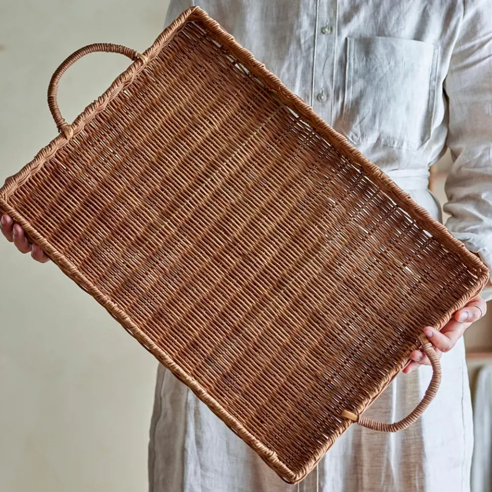 Bloomingville Rattan Nevin Serving Tray Nature